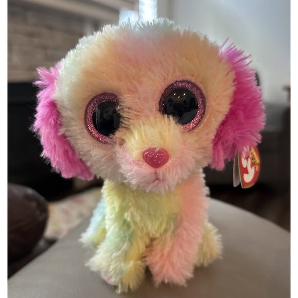 New Ty Beanie Boos - LOVESY the Dog (Justice Excl.) 6" Stuffed Animal Toy - Picture 2 of 8